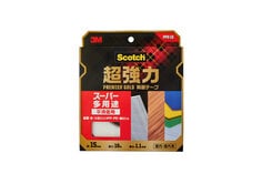 スコッチ® 超強力両面テープ プレミアゴールド スーパー多用途 PPS-15