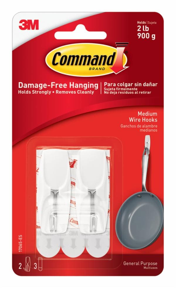 Command Medium Wire Toggle Hook 17065-ES