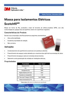 Massa para Isolamentos Elétricos Scotchfil® – 38 mm x 1,5 m | 3M