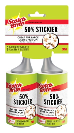 scotch brite 50 stickier lint roller scotch brite lint roller 95 sheets 5 count