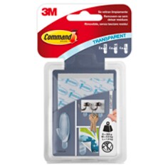 Recarga de Tiras de Montagem Command™ Transparente Pack Sortido 8 Pequenas + 4 Médias + 4 Grandes