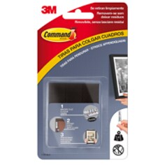 Tiras para Pendurar Quadros Command™ para Molduras Escuras Preto 4 x 2 Tiras Médias 5,4 kg