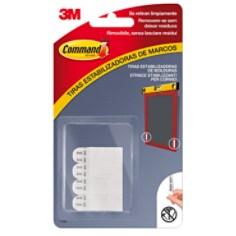Estabilizador de Moldura Command™ Tiras Brancas 4 x 2 Mini Tiras