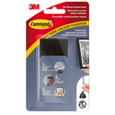 Tiras para Pendurar Quadros Command™ para Molduras Escuras Preto 4 x 2 Tiras Grandes 7,2 kg