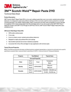 3M™ Scotch-Weld™ Repair Paste 2110 - TDS - FINAL