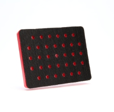 3M(TM) Hookit(TM) CS Pad 20435, 3inx4inx1/2 in 33 Holes Red Foam
