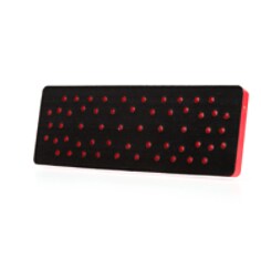 3M™ Hookit™ Clean Sanding Pad, 28531, red, 2 3/4 in x (70 mm x 198 mm x 12.7 mm), 33 holes