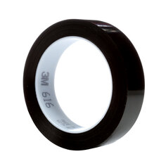 3M(TM) Lithographers Tape 616 Ruby Red, 1 in x 72 yd 2.4 mil. 3M(TM) Lithographers Tape 616 Ruby Red, 2.4 mil (0.06 mm) UPVC film tape with rubber adhesive. Is optically transparent and photographically opaque. Used for many lithographic stripping applications in the graphic arts industry.,  70002613217