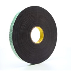3M(TM) Dbl Coat Urethane Foam Tape 4056 Black, 1inx36yd 1/16 in
