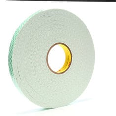 3M™ Dbl Coat Urethane Foam Tape 4016 Off-White, 1inx36yd 1/16 in