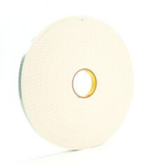 3M™ Dbl Coat Urethane Foam Tape 4008 Off-White, 3/4inx36yd 1/8in
