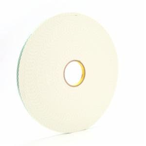 3M™ Double Coated Urethane Foam Tape 4008, Off White, 1/2 in x 36 yd, 125 mil, 18 Roll/Case image 3M™ Double Coated Urethane Foam Tape 4008, Off White, 1/2 in x 36 yd, 125 mil, 18 Roll/Caseimage