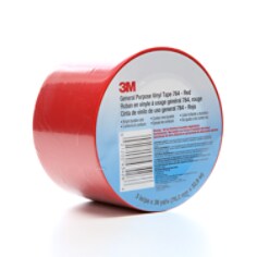 3M(TM) General Purpose Vinyl Tape 764 Red, 3 in x 36 yd 5.0 mil