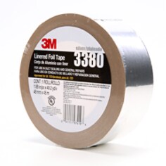 3M(TM) Aluminum Foil Tape 3380 Silver, 48 mm x 45 m 3.25 mil