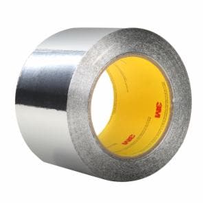 3M™ Aluminum Foil Tape 34383, Silver, 3 in x 60 yd, 4.5 Mil, 12/Case image 3M™ Aluminum Foil Tape 34383, Silver, 3 in x 60 yd, 4.5 Mil, 12/Caseimage