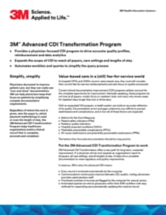 Fact Sheet - Advanced CDI Transformation Program - 12/16
