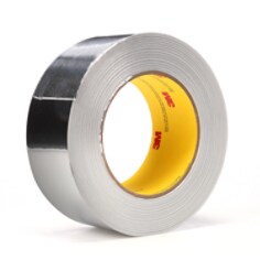 3M(TM) Aluminum Foil Tape 33803 Silver, 48 mm x 45.7 m 3.6 mil