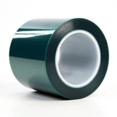 3M™ Polyester Tape 8992 Green, 4 in x 72 yd 3.2 mil, 8 rolls per case Bulk