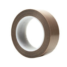 3M™ PTFE Glass Cloth Tape 5451 Brown, 1-1/2 in x 36 yd 5.6 mil