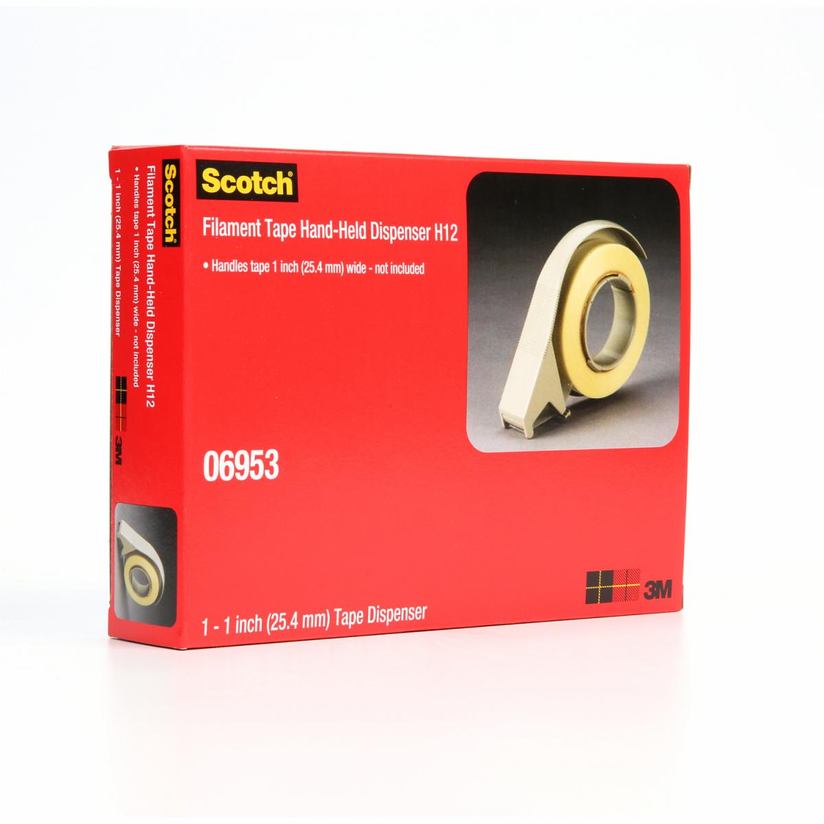 Scotch® Filament Tape Hand Dispenser H12, 6 per case 3M New Zealand