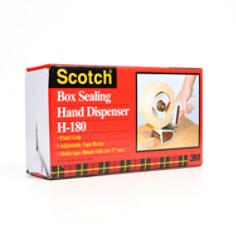 Scotch® Box Sealing Tape Dispenser H180, 2 in - in box, left side