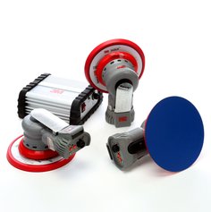 Orbital sander that connects deals to vacuum