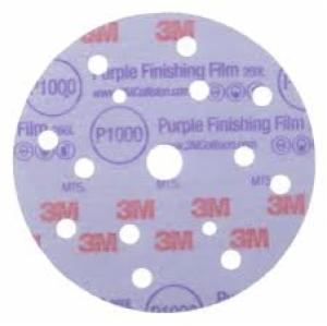 3M™ Hookit Purple Finishing Film Abrasive Disc 260L, 51157, 6 in, Dust Free, P1000, 50 discs per carton, 4 cartons per caseimage