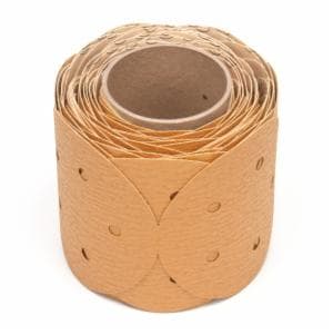 3M™ Stikit Paper Disc Roll 363I, 5 in x NH, 5 Hole, 80 F-weight, D/F, Die 500FH, 100 Discs/Roll, 4 Rolls/Caseimage