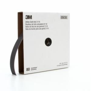 3M™ Utility Cloth Roll 211K, 80 J-weight, 1-1/2 in x 50 yd, Full-flex, 5 ea/Case image 3M™ Utility Cloth Roll 211K, 80 J-weight, 1-1/2 in x 50 yd, Full-flex, 5 ea/Caseimage
