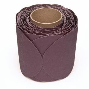 3M™ Stikit Cloth Disc Roll 341D, 80 X-weight, 6 in x NH, Die 600Z, 100 discs/roll, 4 rolls/Caseimage