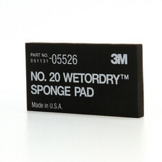 3M™ Wetordry™ Sponge Pad 20, 05526, 2 3/4 in x 5 1/2 in x 3/8 in