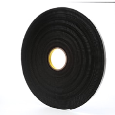 3M™ Vinyl Foam Tape 4508 Black, 1/2 in x 36 yd