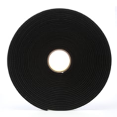 3M™ Vinyl Foam Tape, 4504, black, 1.0 in x 18.0 yd (2.5 cm x 16.5 m)