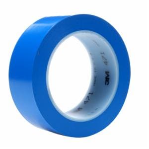 3M™ Vinyl Tape 471, Blue, 1 1/2 in x 36 yd, 5.2 mil, 24 Roll/Case image 3M™ Vinyl Tape 471, Blue, 1 1/2 in x 36 yd, 5.2 mil, 24 Roll/Caseimage