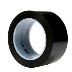 3M™ Vinyl Tape 471 Black, 2 in x 36 yd 5.2 mil