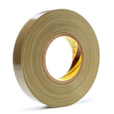 Scotch® Polyethylene Ctd Cloth Tape 390 Olive, 1inx60yd 11.7 mil