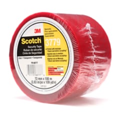 Scotch® Printed Message Box Seal Tape 3779 Clear, 72mmx100 m