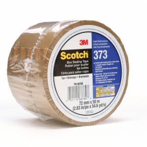 Scotch Box Sealing Tape 373, Tan, 72 mm x 50 m, 24/Case, Individually Wrapped Conveniently Packaged image Scotch Box Sealing Tape 373, Tan, 72 mm x 50 m, 24/Case, Individually Wrapped Conveniently Packagedimage