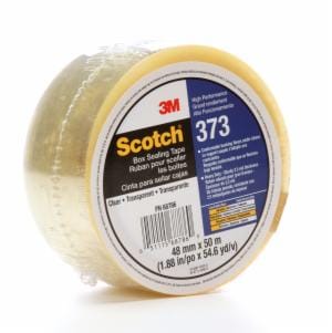 Scotch Box Sealing Tape 373, Clear, 48 mm x 50 m, 36/Case, Individually Wrapped Conveniently Packaged image Scotch Box Sealing Tape 373, Clear, 48 mm x 50 m, 36/Case, Individually Wrapped Conveniently Packagedimage