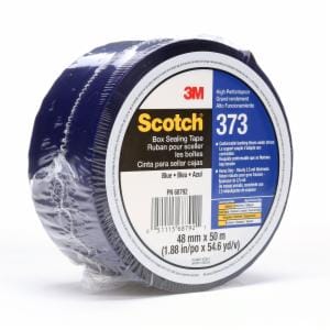 Scotch Box Sealing Tape 373, Blue, 48 mm x 50 m, 36/Case, Individually Wrapped Conveniently Packagedimage