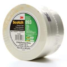 Scotch® Filament Tape 893 Clear, 12 mm x 55 m