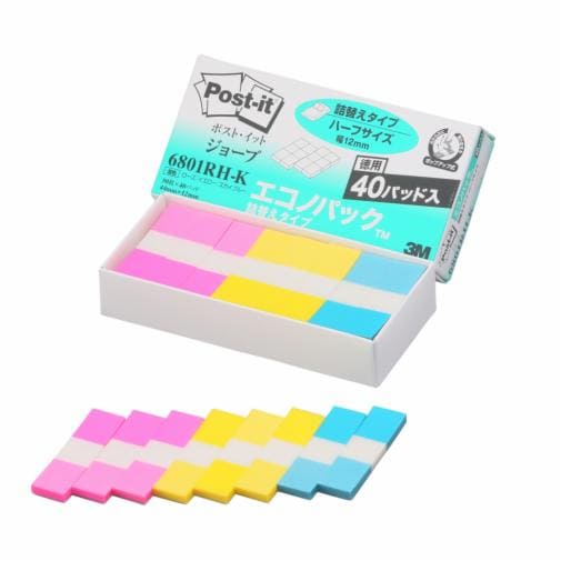 ポスト・イット® ジョーブ 詰替えタイプ エコノパック™ ハーフサイズ 6801RH-K