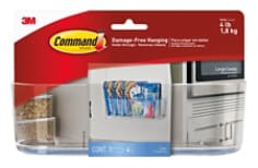 HOM15CLR-ES, Command™ Clear Large Caddy with Clear Strips