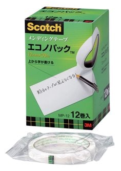 スコッチ® メンディングテープ エコノパック™  (30m巻 巻芯径76mm) MP-12