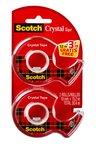 Scotch® Crystal Tape in Dispenser 2 x (19mmx12m) + 3,2m Free0