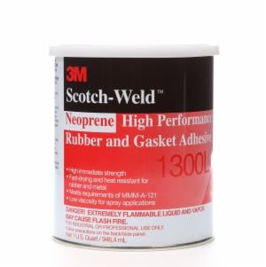 3M™ Neoprene High Performance Rubber and Gasket Adhesive 1300L, 1 Quart, 1 Can/Case, Sampleimage