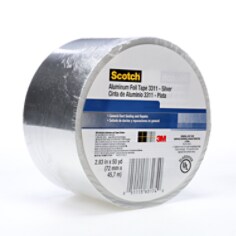 Scotch® Aluminum Foil Tape 3311 Silver, 2.83 in x 50 yd