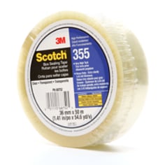 Scotch® High Performance Box Sealing Tape 355 Clear, 36mm x 50m