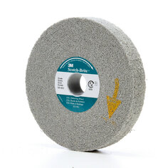 Scotch-Brite™ EXL Deburring Wheel, XL-WL, 8A MED, 6 in x 1 in x 1 in (15.24 cm x 2.54 cm x 2.54 cm)