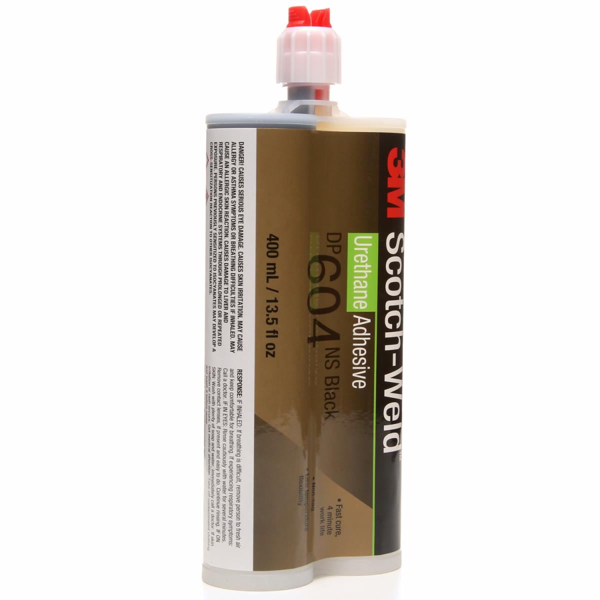 3M™ ScotchWeld™ 雙液型環氧樹脂結構膠 DP604NS, 黑色, 不垂流, 400 ml 3M 臺灣